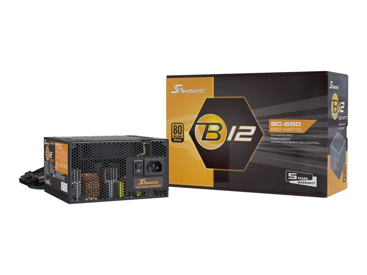 Sea Sonic B12 BC Series - Netzteil (intern) - ATX12V / EPS12V - 80 PLUS Bronze - Wechselstrom 100-240 V - 650 Watt