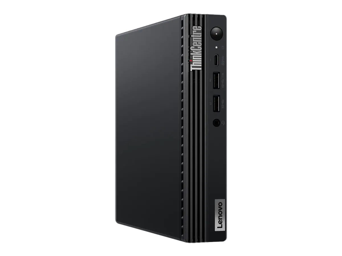 Lenovo ThinkCentre M70q Gen 3 11T3 - Mini - Core i3 12100T / 2.2 GHz - RAM 8 GB - SSD 256 GB - NVMe - UHD Graphics 730 - 1GbE, Bluetooth 5.2, Wi-Fi 6 - WLAN: 802.11a/b/g/n/ac/ax, Bluetooth 5.2 - Win 10 Pro 64-Bit (mit Win 11 Pro Lizenz) - Monitor: ke