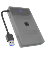 ICY BOX IB-AC603b-U3 - Speichergehäuse - Kunststoffgehäuse - 2.5" (6.4 cm) - SATA 6Gb/s - USB 3.2 (Gen 1) - Anthrazit/schwarz