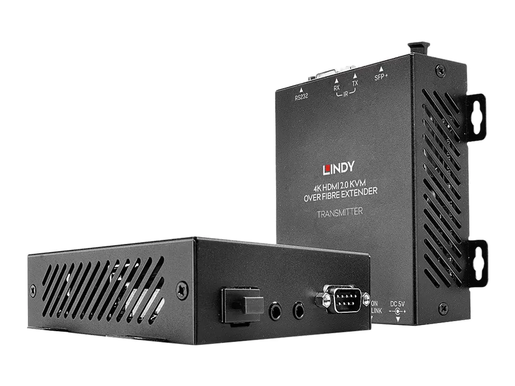 Lindy 300m Fibre Optic HDMI 18G & USB KVM Extender - Sender und Empfänger - KVM-/USB-Extender - USB - bis zu 300 m - 850 nm