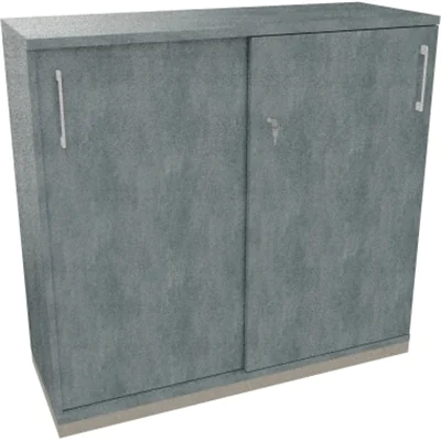 Schiebetürenschrank 3OH B1200xT442xH1133mm si/Beton Schiebetürenschrank 3OH B1200xT442xH1133mm si/Beton