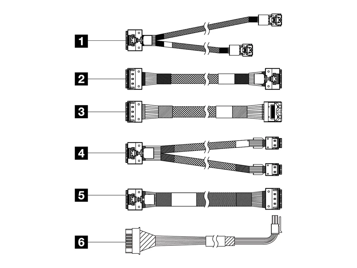 Lenovo Speicherkabelkit - für 2.5" SAS/SATA 4X97A82933