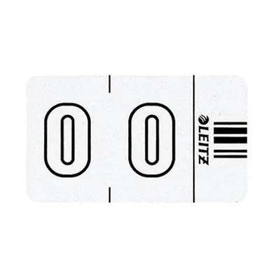 Leitz Ziffernsignal Orgacolor 66001000 weiß 500 St./Pack. Leitz Ziffernsignal Orgacolor 66001000 weiß 500 St./Pack.