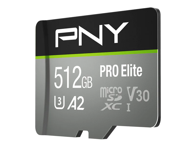 PNY PRO Elite - Flash-Speicherkarte (microSDXC-an-SD-Adapter P-SDUX512U3100PRO-GE