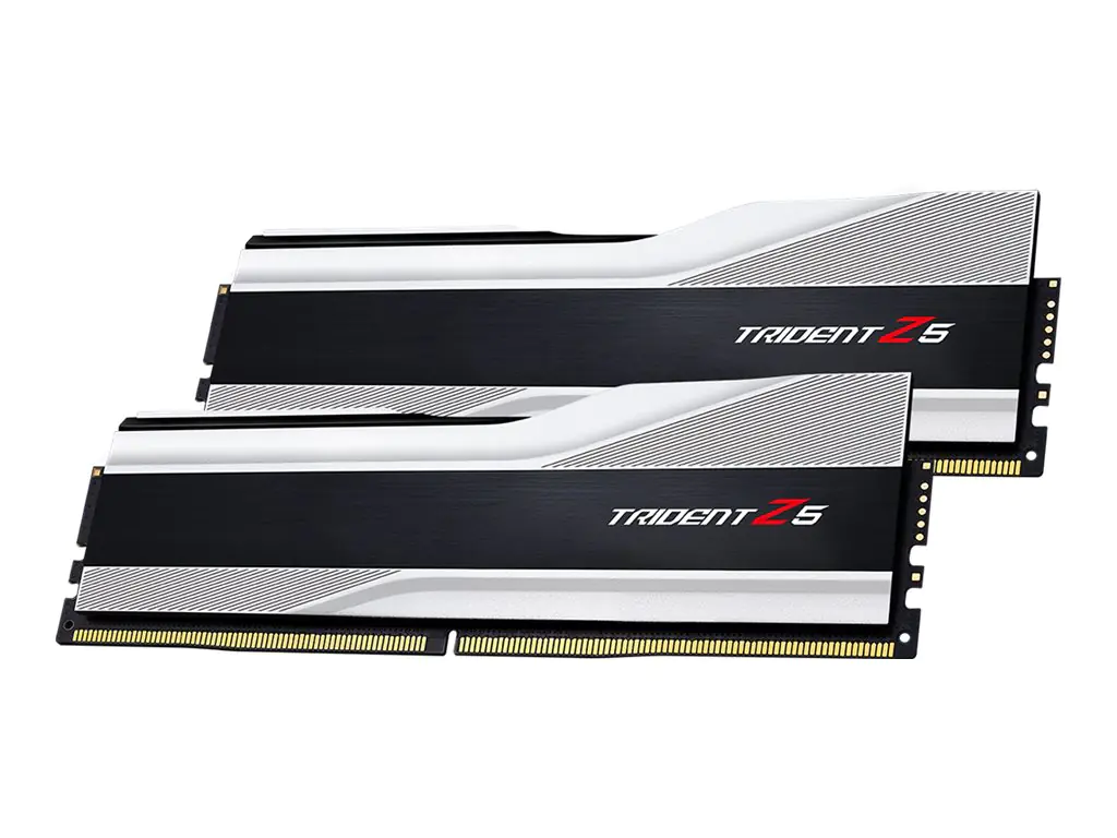 G.Skill Trident Z5 - DDR5 - Kit - 32 GB: 2 x 16 GB - DIMM 288-PIN - 6000 MHz / PC5-48000 - CL40 - 1.35 V - ungepuffert - non-ECC - metallisch silber