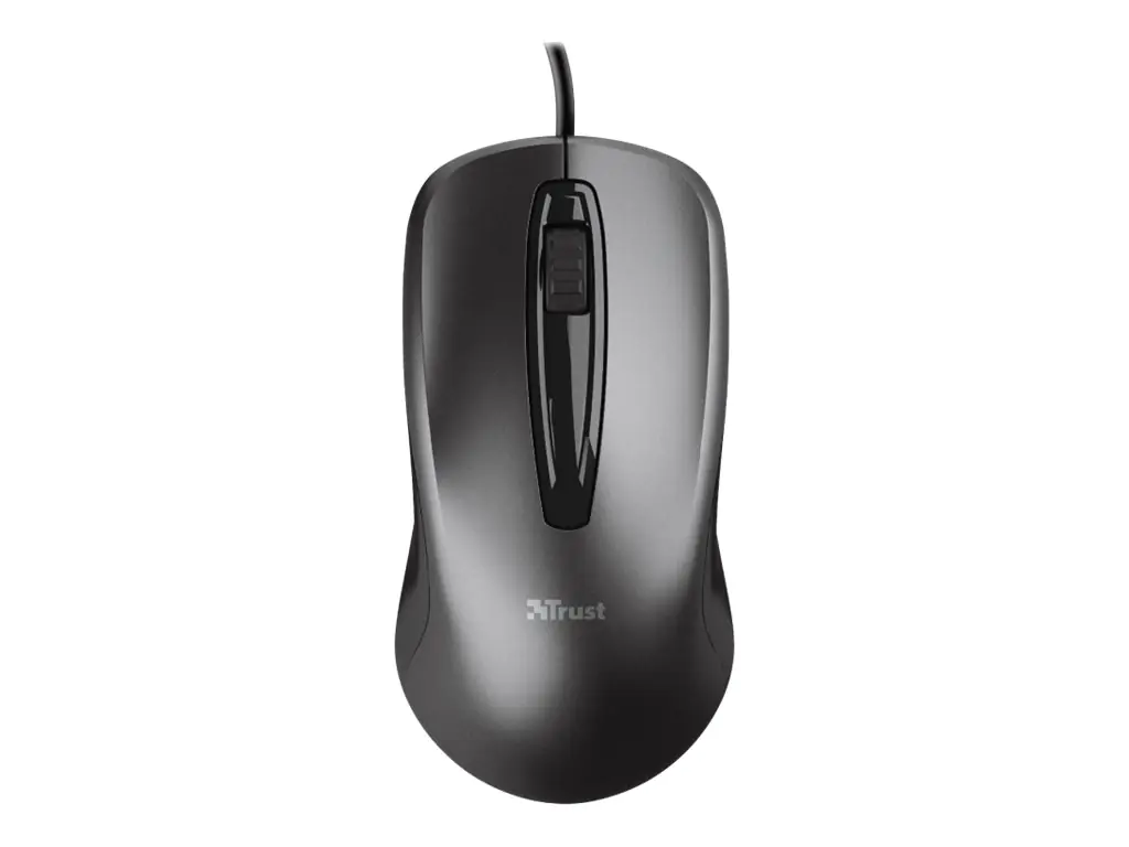 Trust Carve - Maus - rechts- und linkshändig - optisch - 3 Tasten - kabelgebunden - USB 2.0