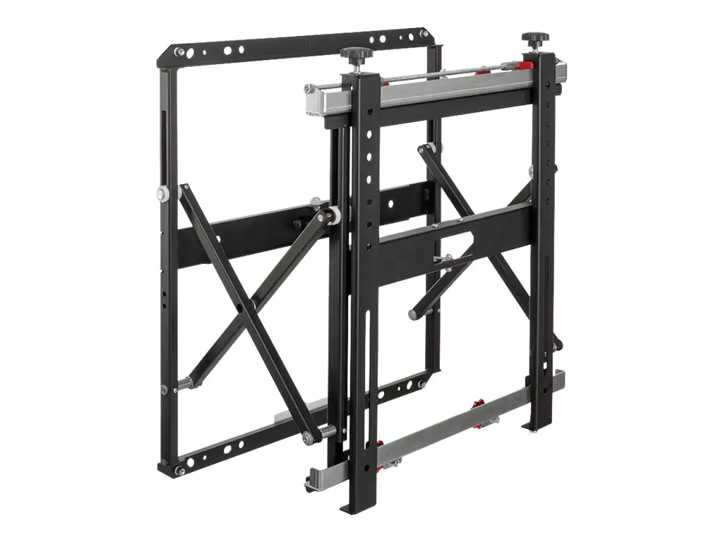 Hagor VWH-1 Slim - Klammer - für Flachbildschirm - Schwarz - Bildschirmgröße: 107-140 cm (42"-55") - Montageschnittstelle: bis zu 600 x 400 mm - Wandmontage