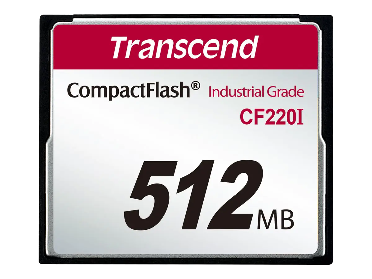 Transcend CF220I Industrial Temp Flash-Speicherkarte CompactFlash 512MB TS512MCF220