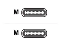 Equip - USB-Kabel - 24 pin USB-C (M) zu 24 pin USB-C (M) - USB 3.2 - 5 A - 1 m - weiß