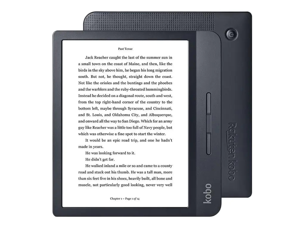 Kobo Libra H2O - eBook-Reader - 8 GB - 17.8 cm (7") E Ink Carta (1680 x 1264) - Touchscreen - Wi-Fi - Schwarz
