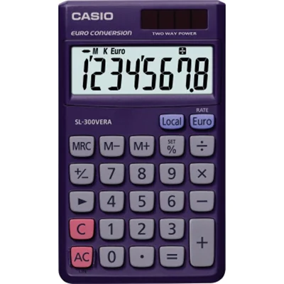 CASIO Taschenrechner SL-300VERA Solar/Batterie dunkelblau CASIO Taschenrechner SL-300VERA Solar/Batterie dunkelblau