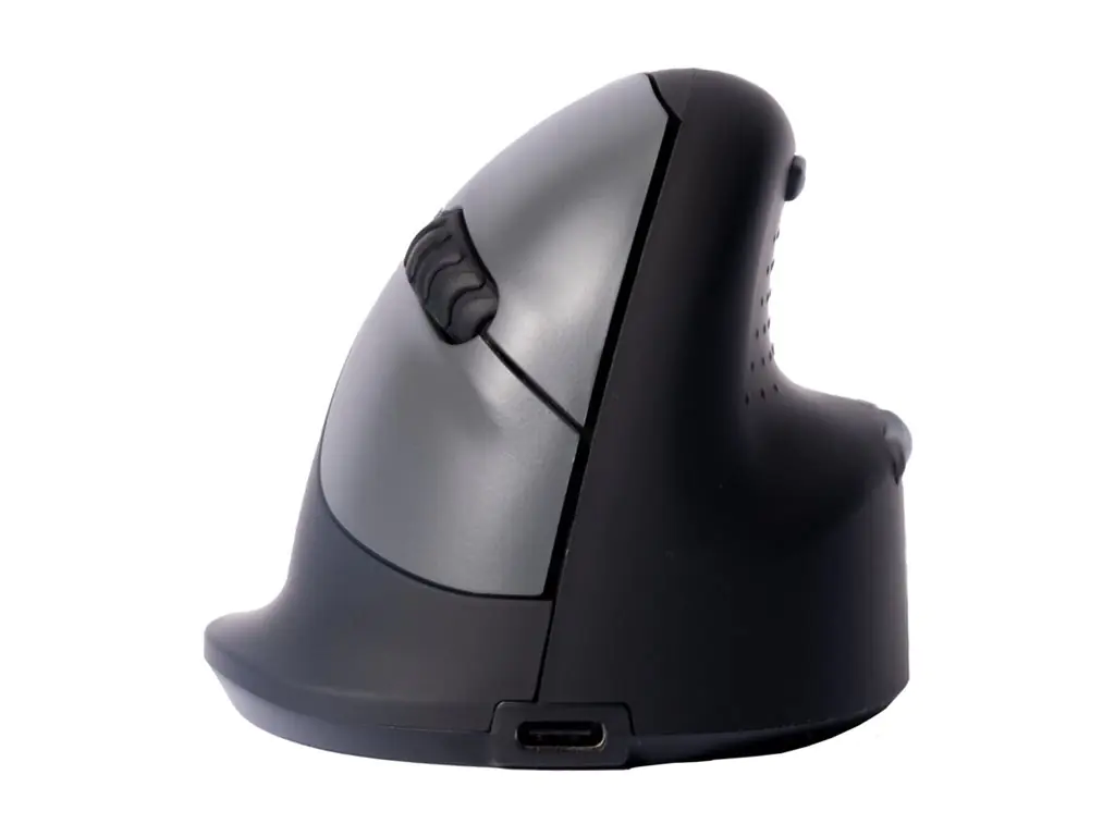 R-Go Ergonomische Maus HE Break - Maus - ergonomisch - Für Rechtshänder - 5 Tasten - kabellos - Bluetooth 5.0 - Schwarz