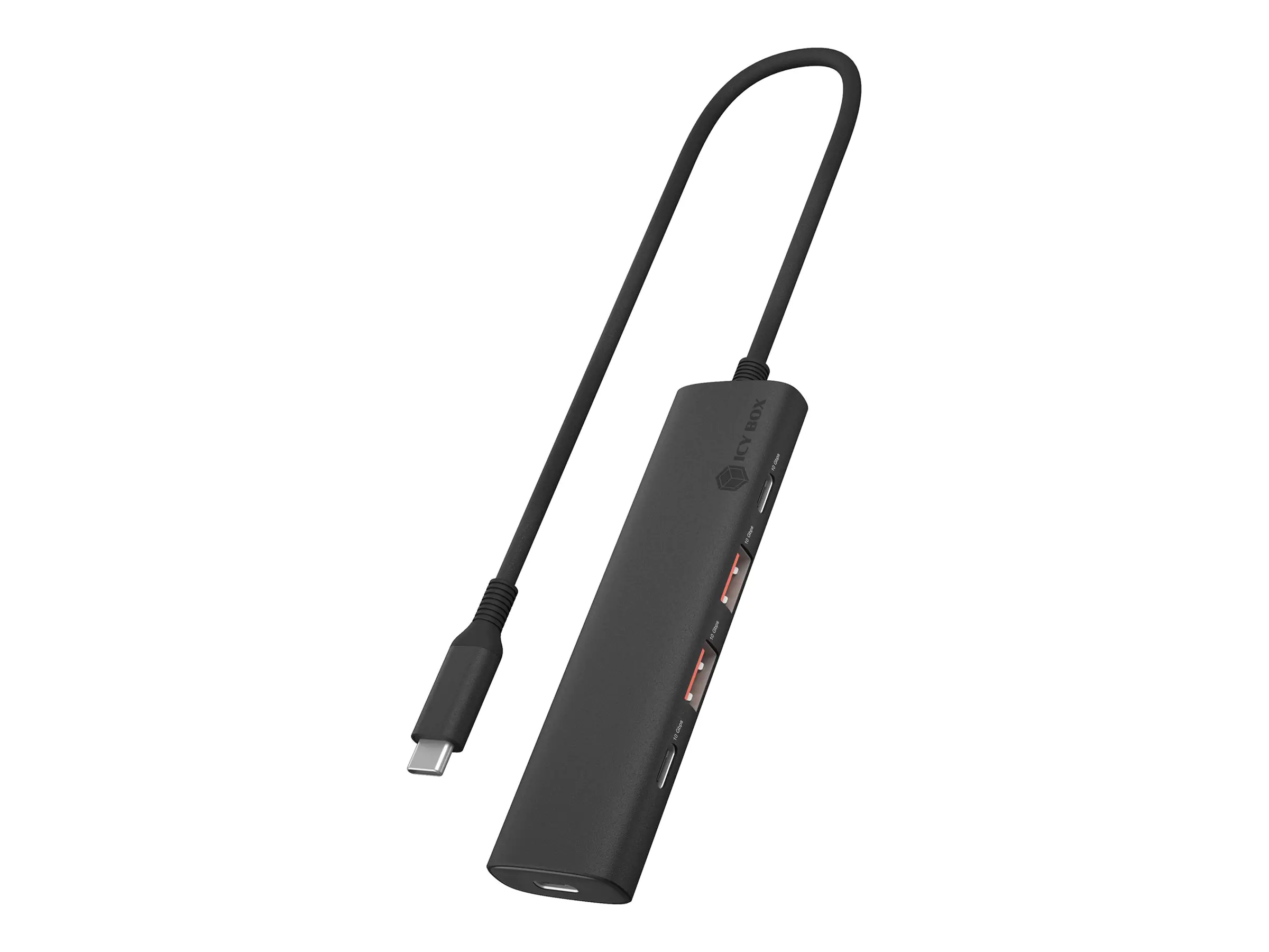 ICY BOX IB-HUB1437-CPD - Hub - 2 x USB-C 3.2 Gen 2 + 2 x USB-A 3.2 Gen 2 - Desktop