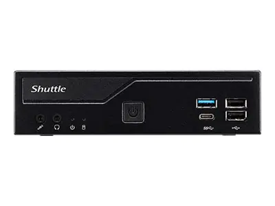 Shuttle XPC slim DH610 - Barebone - Slim-PC - LGA1700-Sockel - Intel H610 - keine CPU - RAM 0 GB - 1GbE, 2.5GbE - Schwarz