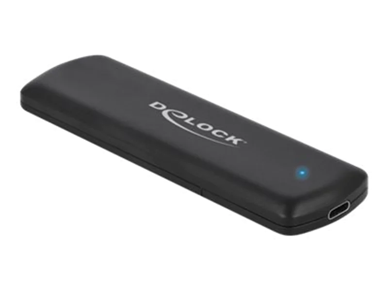 DeLOCK External USB Type-C Combo Enclosure for M.2 NVMe PCIe or SATA SSD - Speichergehäuse - M.2 - M.2 NVMe Card / PCIe (NVMe) - USB 3.2 (Gen 2) - Schwarz