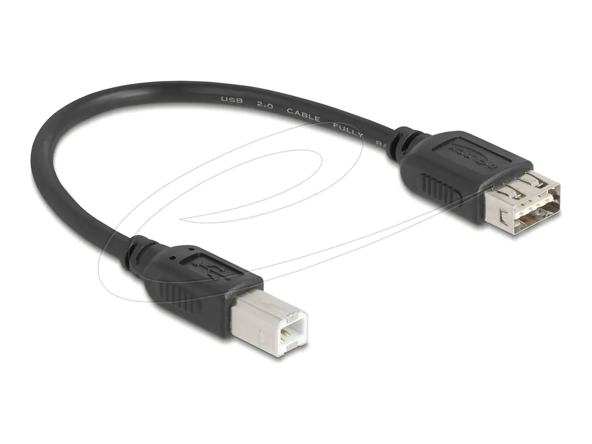 Delock USB 2.0 Kabel Typ-B Stecker zu EASY Typ-A Buchse - Kabel - Digital/Daten