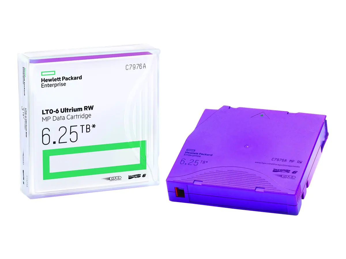 HPE RW Data Cartridge - 20 x LTO Ultrium 6 - 2.5 TB / 6.25 TB - Beschriftungsetiketten - lila - für StorageWorks SAS Rack-Mount Kit; StoreEver MSL2024, MSL4048, MSL8096; StoreEver 1/8 G2