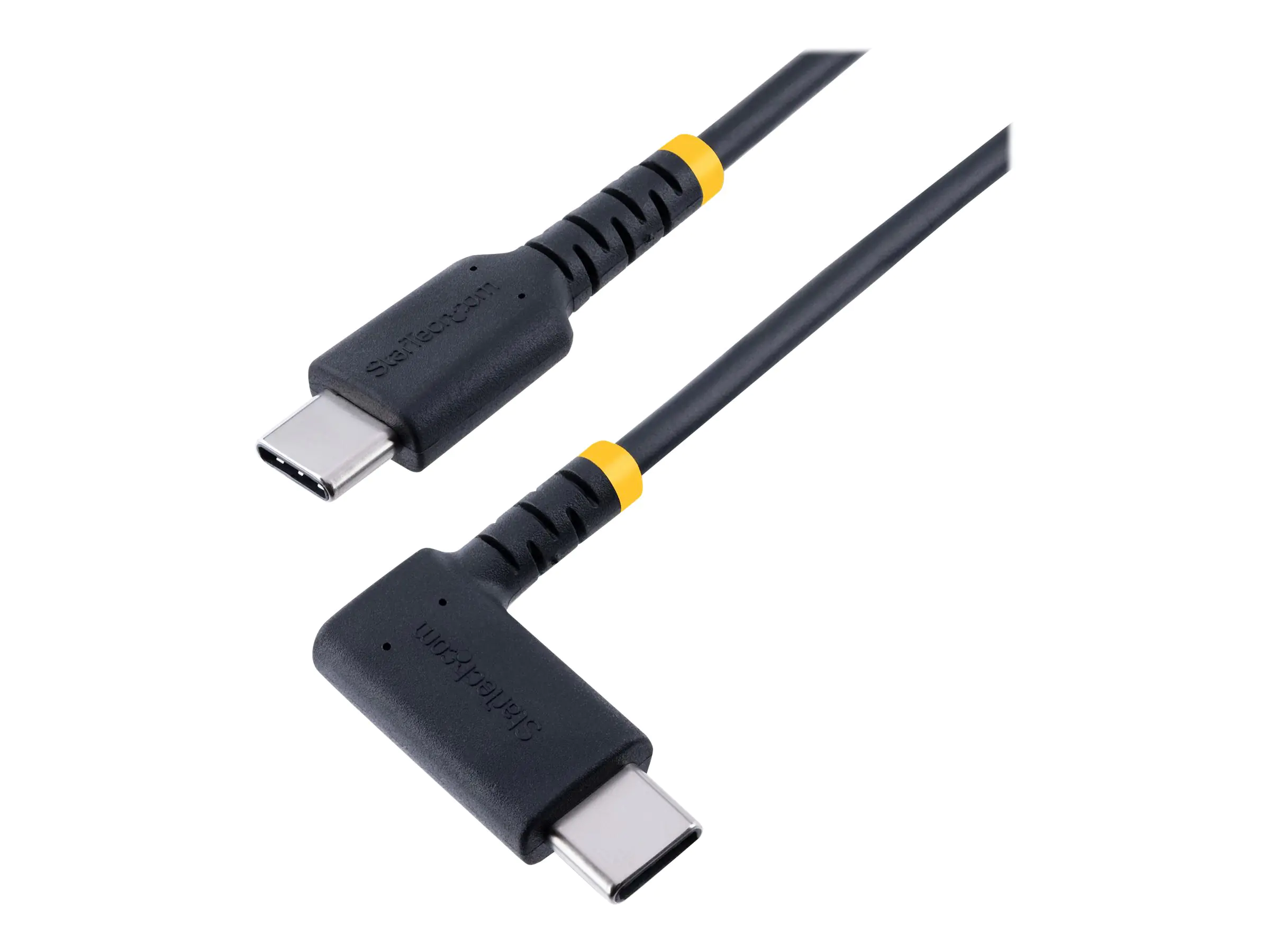 StarTech 3ft (1m) USB C Charging Cable Right Angle, 60W PD 3A, Heavy Duty Fast Charge USB-C Cable, USB 2.0 Type-C, Durable and Rugged Aramid Fiber, S20/iPad/Pixel - High Quality USB Charging Cord (R2CCR-1M-USB-CABLE) - USB-Kabel - 24 pin USB-C (M) gerade StarTech 3ft (1m) USB C Charging Cable Right Angle, 60W PD 3A, Heavy Duty Fast Charge USB-C Cable, USB 2.0 Type-C, Durable and Rugged Aramid Fiber, S20/iPad/Pixel - High Quality USB Charging Cord (R2CCR-1M-USB-CABLE) - USB-Kabel - 24 pin USB-C (M) gerade