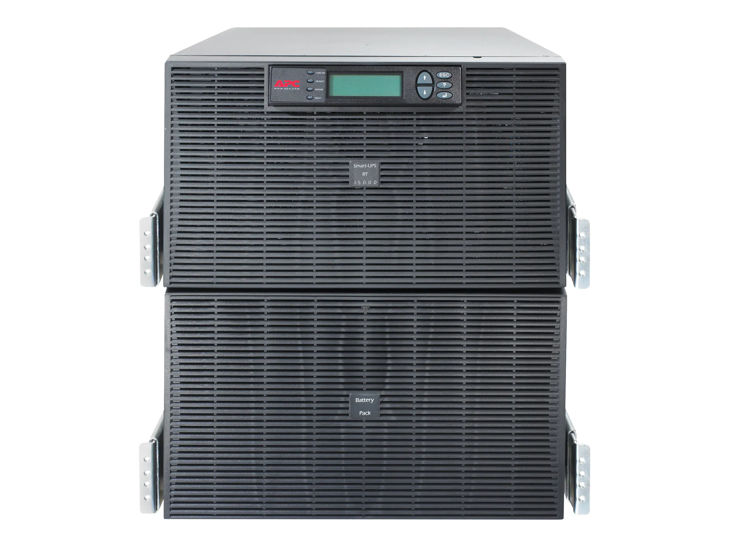APC Smart-UPS RT - USV (Rack - einbaufähig) - Wechselstrom 220/230/240 V - 12 kW - 15000 VA - 3 Phasen / 1 Phase - Ethernet 10/100, RS-232 - Ausgangsanschlüsse: 10 - 12U - Schwarz - für P/N: AR2487G, AR3105W, AR3140G, AR3155W, AR3305W, AR3340G, AR3355SP,