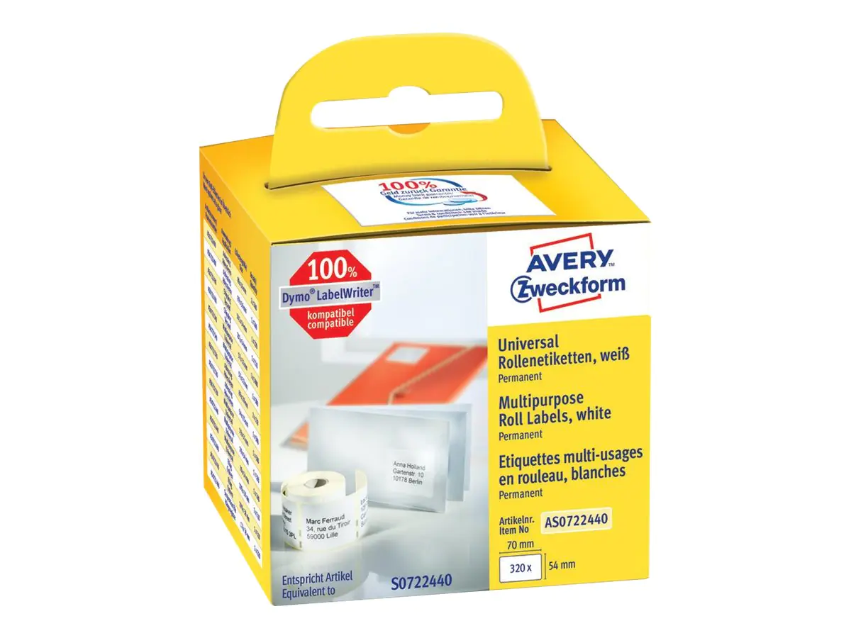 Avery Zweckform Etikett AS0722440 70x54mm 320 St./Rl.