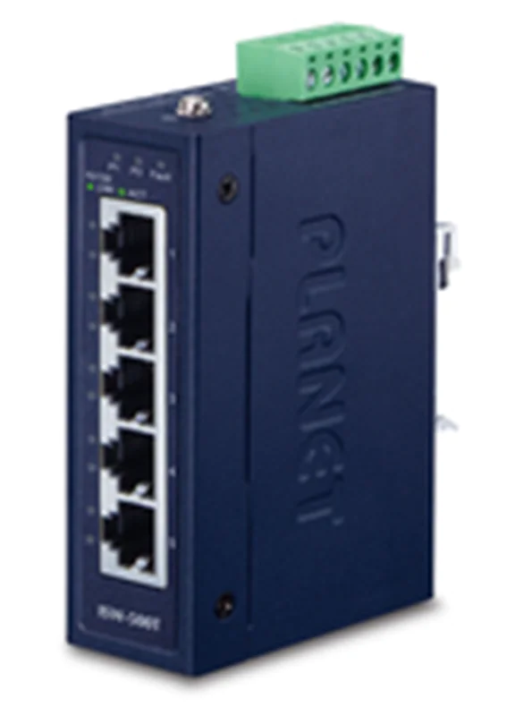 Planet ISW-500T - Switch - 5 x 10/100 - an DIN-Schiene