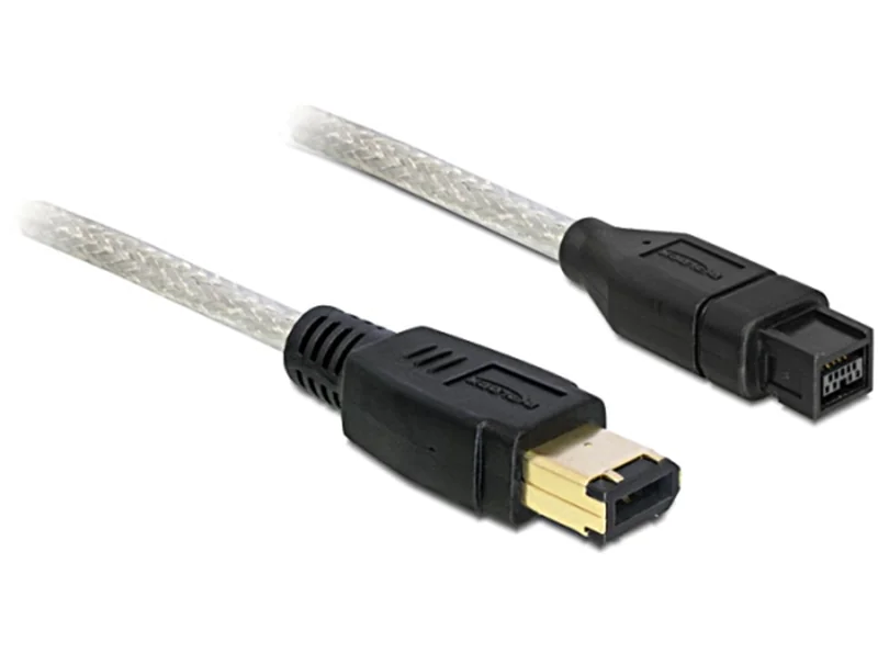 Delock - IEEE 1394-Kabel - FireWire 800 (M) zu FireWire, 6-polig (M) - 1 m