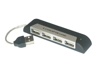 Conceptronic C4PUSB2 - Hub - 4 x USB 2.0 - Desktop Conceptronic C4PUSB2 - Hub - 4 x USB 2.0 - Desktop