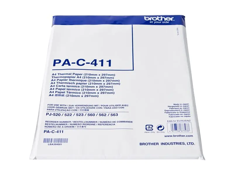 Brother PAC411 Thermopapier A4 (210 x 297 mm) 100 Blatt