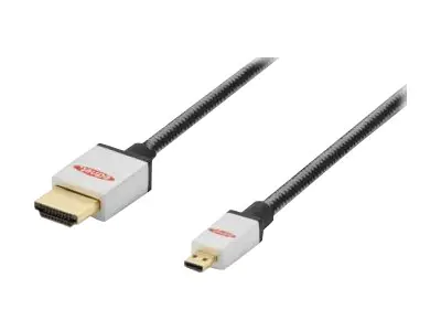 Ednet HDMI mit Ethernetkabel - mikro HDMI (M)