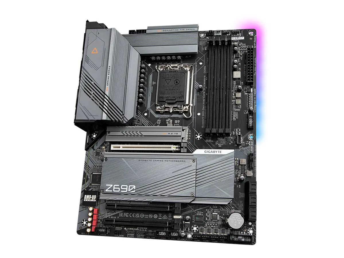 Gigabyte Z690 GAMING X - 1.0 - Motherboard - ATX - LGA1700-Sockel - Z690 Chipsatz - USB 3.2 Gen 1, USB-C Gen 2x2, USB-C Gen2, USB 3.2 Gen 2 - 2.5 Gigabit LAN - Onboard-Grafik (CPU erforderlich) - HD Audio (8-Kanal)