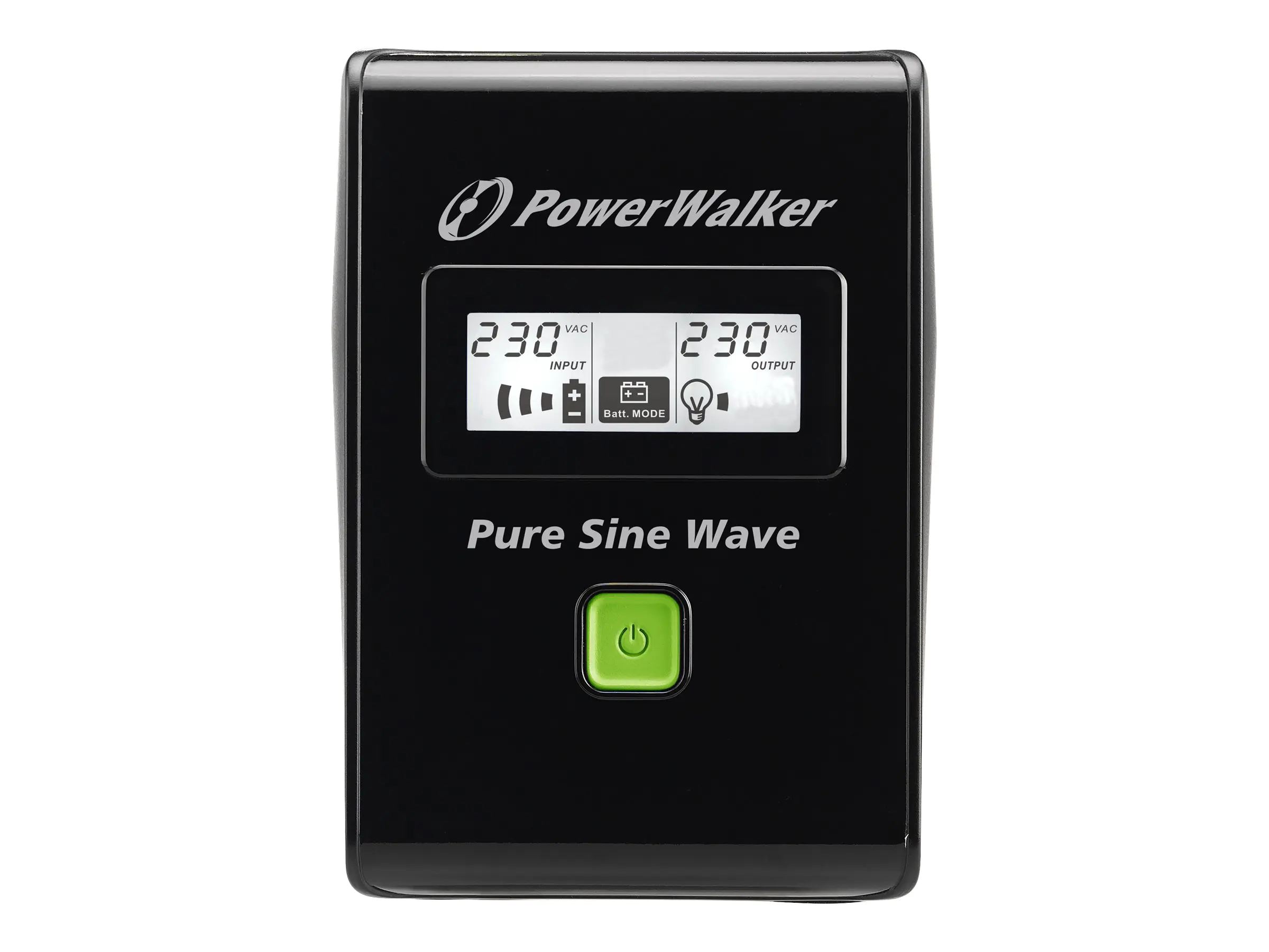 PowerWalker VI 800 SW FR - USV - Wechselstrom 162 - 290 V - 480 Watt - 800 VA - 9 Ah - USB - Ausgangsanschlüsse: 2