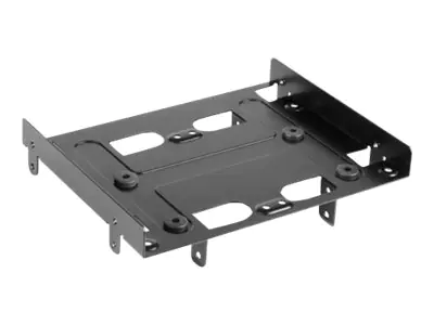 Sharkoon 5.25" BayExtension - Laufwerksschachtadapter - 5,25" bis 3,5" / 2,5" (13,3 cm bis 8,9/6,4 cm) - Schwarz