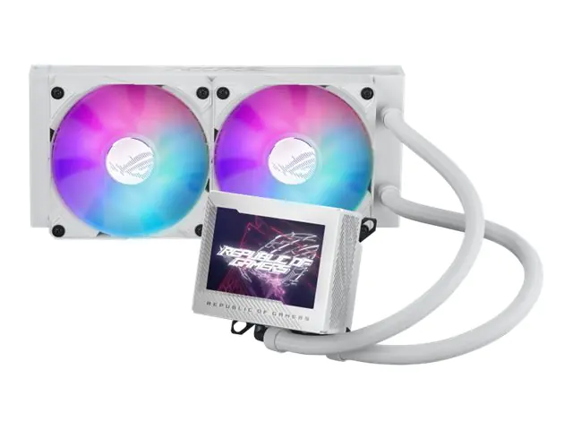 ASUS ROG RYUJIN III 240 ARGB - White Edition - Prozessor-Flüssigkeitskühlsystem - Kühlergröße: 240 mm - (für: LGA1700, LGA1200, LGA115x Socket, AM4, AM5) 90RC00K2-M0UAY0