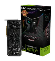 Gainward GeForce RTX 4070 Ti Phantom Reunion GS - Grafikkarten - GeForce RTX 4070 Ti - 12 GB GDDR6X - PCIe 4.0 x16 - HDMI, 3 x DisplayPort - Schwarz
