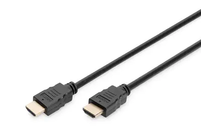 DIGITUS - HDMI-Kabel mit Ethernet - HDMI männlich zu HDMI männlich - 1 m - Schwarz - 4K Unterstützung DIGITUS - HDMI-Kabel mit Ethernet - HDMI männlich zu HDMI männlich - 1 m - Schwarz - 4K Unterstützung