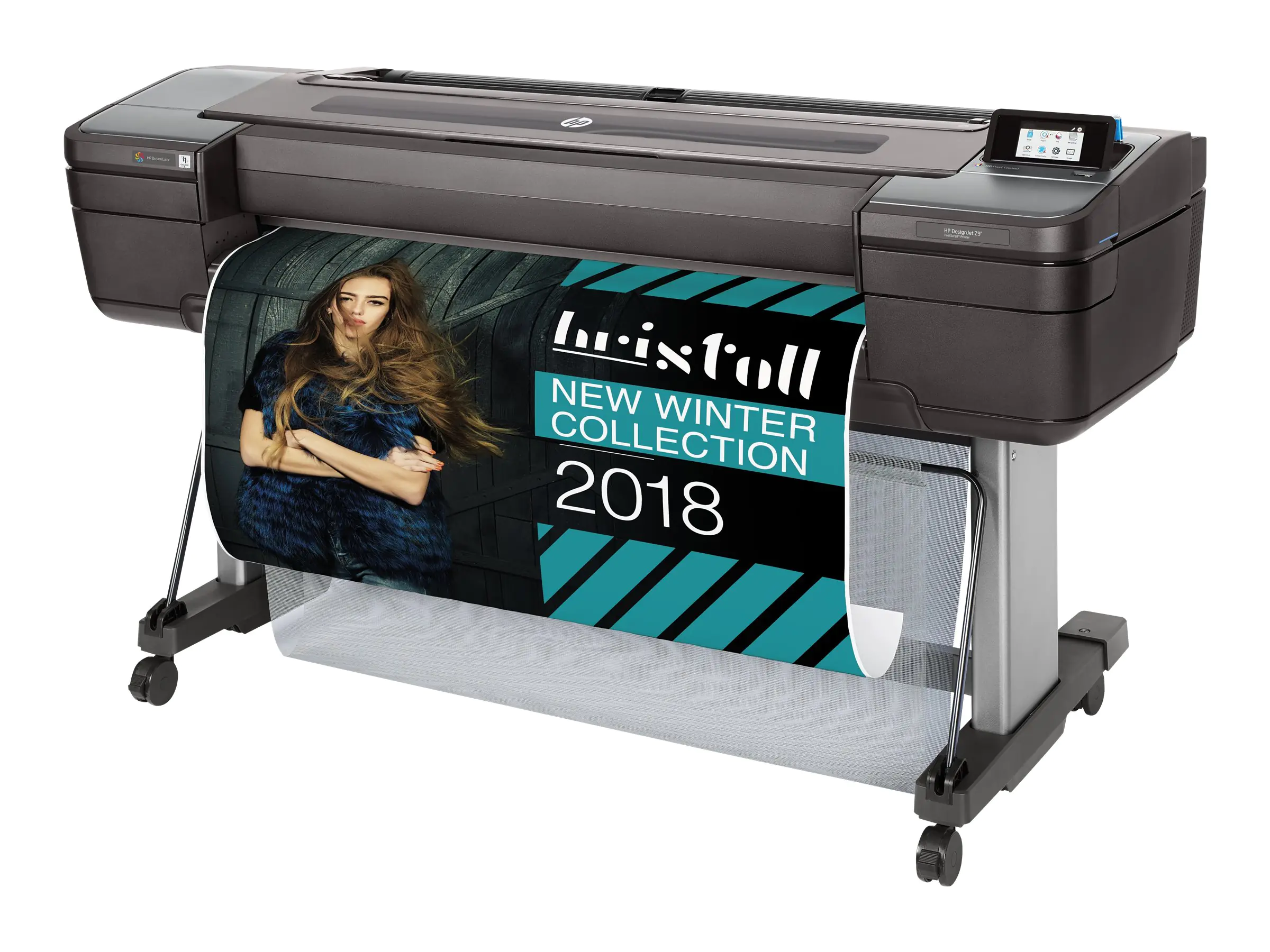 HP DesignJet Z9+ PostScript - 1118 mm (44") Großformatdrucker - Farbe - Tintenstrahl - Rolle (111,8 cm) - 2400 x 1200 dpi - bis zu 1.2 Min./Seite (einfarbig)/ bis zu 1.2 Min./Seite (Farbe) - Gigabit LAN, USB-Host - cutter