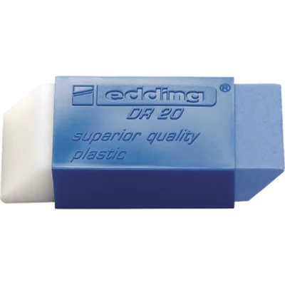 edding Radierer DR 20 4-DR20 Kunststoff transparent/blau edding Radierer DR 20 4-DR20 Kunststoff transparent/blau