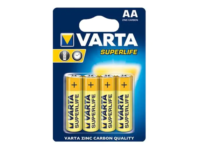 Varta Superlife - Batterie 4 x AA-Typ - Kohlenstoff 02006 101 414