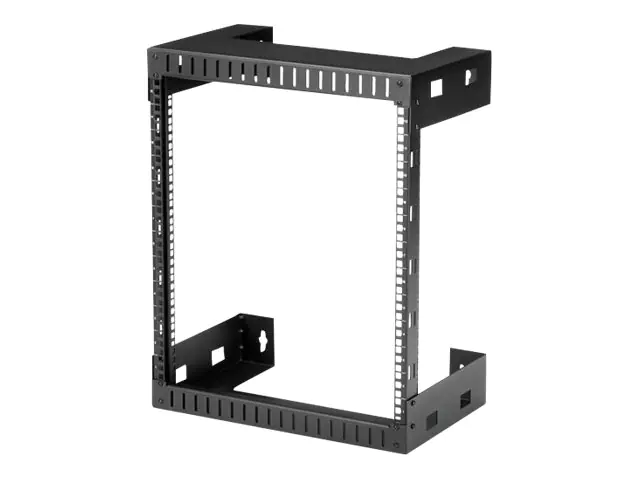 StarTech.com Startech 12 HE wandmontage Server Rack - 30,5cm tief - Open Frame - Netzwerk Rack - 2 Post Rack - Schrank - geeignet für Wandmontage - Schwarz - 12U - 30.5 cm (12") RK12WALLO