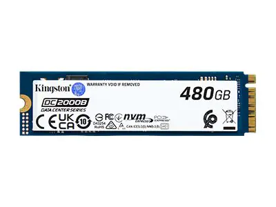 Kingston Data Center DC2000B - SSD - Enterprise - 480 GB - intern - M.2 2280 - PCIe 4.0 x4 (NVMe) SEDC2000BM8/480G