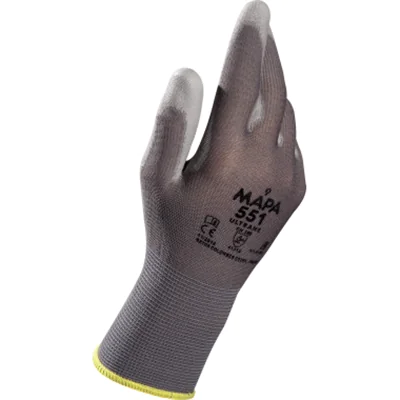 MAPA Arbeitshandschuh Ultrane 551 7 II Polyurethanschaumstoff grau