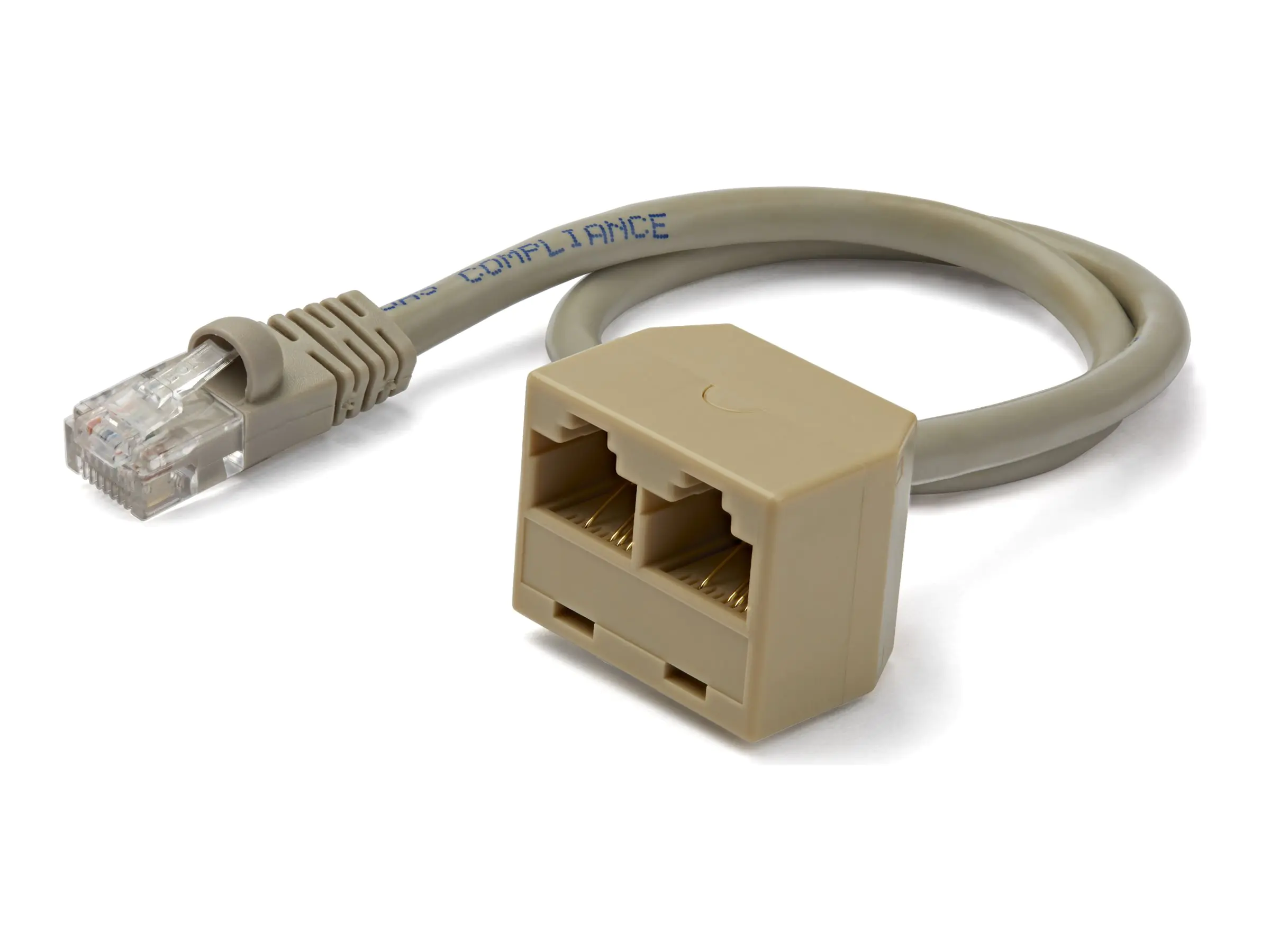 StarTech 2 auf 1 RJ45 10/100 Mbit/s Splitter Kabel Adapter - St/Bu - Netzwerk-Splitter - RJ-45 (M) zu RJ-45 (W) StarTech 2 auf 1 RJ45 10/100 Mbit/s Splitter Kabel Adapter - St/Bu - Netzwerk-Splitter - RJ-45 (M) zu RJ-45 (W)