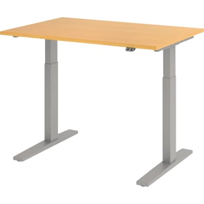 Hammerbacher Schreibt. el.120x80cm si/buche VXMKA12/6/S