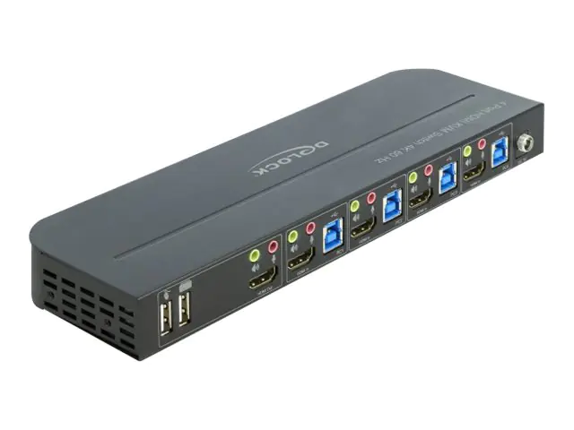 Delock KVM-/Audio-Switch - 4 x KVM/Audio - 1 lokaler Benutzer 11483