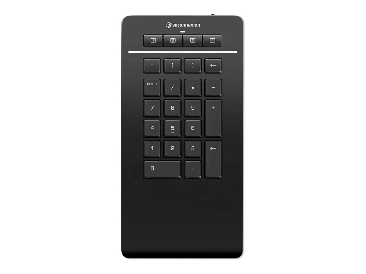 3D Connexion Keyboard Numpad Pro - Tastenfeld - kabellos - USB, 2.4 GHz, Bluetooth LE