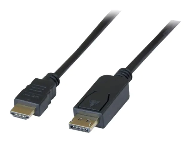 exertis Connect - Highspeed - Adapterkabel - DisplayPort männlich zu HDMI männlich - 2 m - Schwarz - Full HD 3D Support exertis Connect - Highspeed - Adapterkabel - DisplayPort männlich zu HDMI männlich - 2 m - Schwarz - Full HD 3D Support