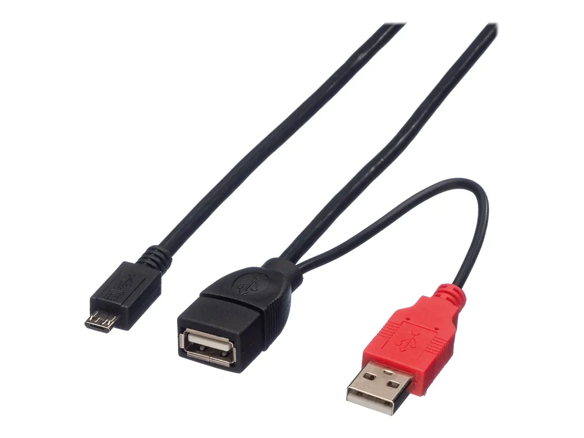 ROLINE USB- / Stromkabel - Micro-USB Typ B (M) 19.08.1009