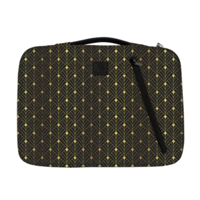 Exacompta Notebookhülle Sleeve 41 x 31 x 2,5 cm (B x H x T) Minifronttasche mit Reißverschluss Polyester, 100 % recycelt mehrfarbig