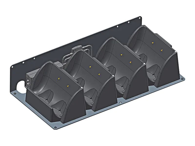Datamax-O'Neil RL 4-UP Depot Charger - Drucker-Ladestation - Ausgangsanschlüsse: 4 - für Datamax RL4; Datamax-O'Neil RL3, RL4, RL4e; RLe Series RL3e