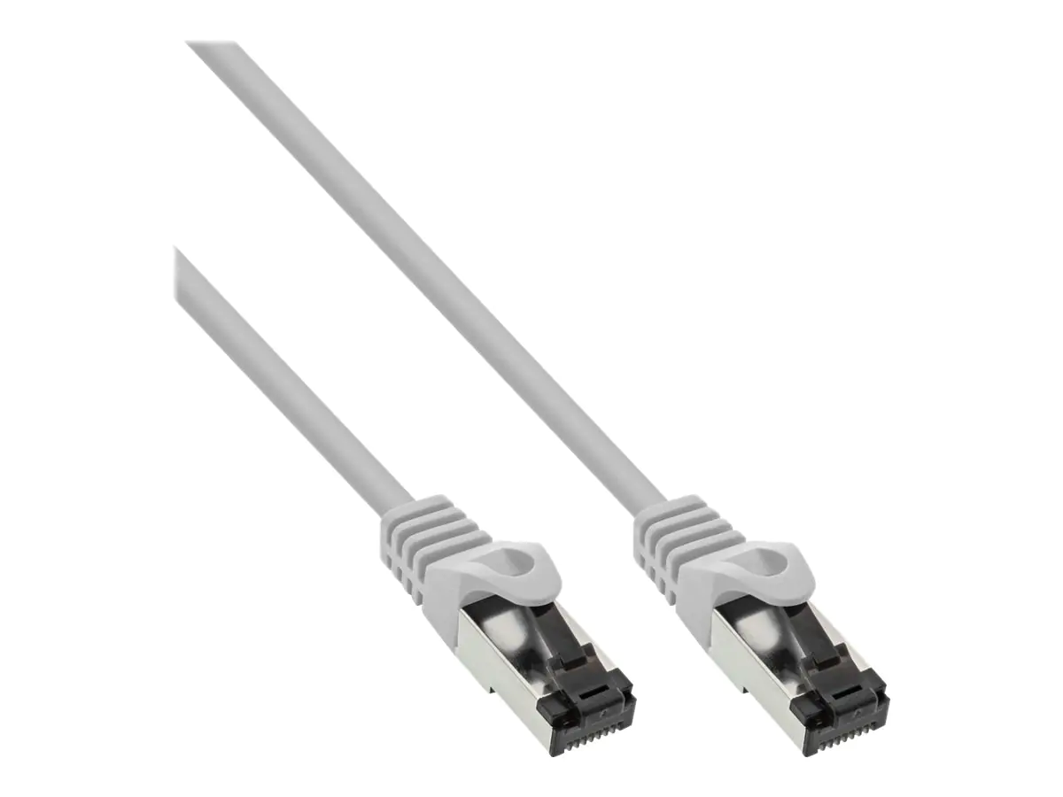 InLine - Patch-Kabel - RJ-45 (M) zu RJ-45 (M) - 7.5 m - SFTP, PiMF - CAT 8.1 - halogenfrei, rund - Grau